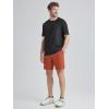 imageODODOS Mens Athletic Shorts with Pockets 5quot  7quot  9quot Inseam Quick Dry Lightweight Workout Gym Running ShortsRust