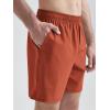 imageODODOS Mens Athletic Shorts with Pockets 5quot  7quot  9quot Inseam Quick Dry Lightweight Workout Gym Running ShortsRust