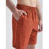 imageODODOS Mens Athletic Shorts with Pockets 5quot  7quot  9quot Inseam Quick Dry Lightweight Workout Gym Running ShortsRust