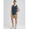 imageODODOS Mens Athletic Shorts with Pockets 5quot  7quot  9quot Inseam Quick Dry Lightweight Workout Gym Running ShortsTan