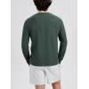 imageODODOS Mens Long Sleeve Performance TShirt  Stratum Tech Tee Ultra Soft Moisture Wicking UPF 50  The Ascent SeriesAspen Heather
