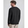 imageODODOS Mens Long Sleeve Performance TShirt  Stratum Tech Tee Ultra Soft Moisture Wicking UPF 50  The Ascent SeriesBlack Heather