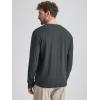 imageODODOS Mens Long Sleeve Performance TShirt  Stratum Tech Tee Ultra Soft Moisture Wicking UPF 50  The Ascent SeriesCharcoal Heather