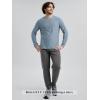imageODODOS Mens Long Sleeve Performance TShirt  Stratum Tech Tee Ultra Soft Moisture Wicking UPF 50  The Ascent SeriesDusty Blue Heather