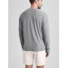 imageODODOS Mens Long Sleeve Performance TShirt  Stratum Tech Tee Ultra Soft Moisture Wicking UPF 50  The Ascent SeriesGrey Heather