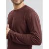 imageODODOS Mens Long Sleeve Performance TShirt  Stratum Tech Tee Ultra Soft Moisture Wicking UPF 50  The Ascent SeriesJava Heather