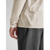 imageODODOS Mens Long Sleeve Performance TShirt  Stratum Tech Tee Ultra Soft Moisture Wicking UPF 50  The Ascent SeriesMilkweed Heather