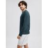 imageODODOS Mens Long Sleeve Performance TShirt  Stratum Tech Tee Ultra Soft Moisture Wicking UPF 50  The Ascent SeriesNavy Heather