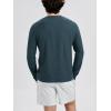 imageODODOS Mens Long Sleeve Performance TShirt  Stratum Tech Tee Ultra Soft Moisture Wicking UPF 50  The Ascent SeriesNavy Heather