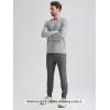 imageODODOS Mens Long Sleeve Performance TShirt  Stratum Tech Tee Ultra Soft Moisture Wicking UPF 50  The Ascent SeriesPale Grey Heather