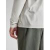 imageODODOS Mens Long Sleeve Performance TShirt  Stratum Tech Tee Ultra Soft Moisture Wicking UPF 50  The Ascent SeriesSalt Heather