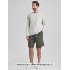 imageODODOS Mens Long Sleeve Performance TShirt  Stratum Tech Tee Ultra Soft Moisture Wicking UPF 50  The Ascent SeriesSalt Heather