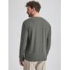 imageODODOS Mens Long Sleeve Performance TShirt  Stratum Tech Tee Ultra Soft Moisture Wicking UPF 50  The Ascent SeriesSmoke Heather