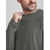 imageODODOS Mens Long Sleeve Performance TShirt  Stratum Tech Tee Ultra Soft Moisture Wicking UPF 50  The Ascent SeriesSmoke Heather