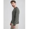 imageODODOS Mens Long Sleeve Performance TShirt  Stratum Tech Tee Ultra Soft Moisture Wicking UPF 50  The Ascent SeriesSmoke Heather