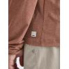 imageODODOS Mens Long Sleeve Performance TShirt  Stratum Tech Tee Ultra Soft Moisture Wicking UPF 50  The Ascent SeriesTamarind Heather