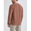 imageODODOS Mens Long Sleeve Performance TShirt  Stratum Tech Tee Ultra Soft Moisture Wicking UPF 50  The Ascent SeriesTamarind Heather