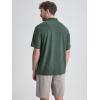imageODODOS Mens Performance Polo Stratum Tech Shirts Ultra Soft Moisture Wicking UPF 50 Fitness TopsThe Ascent SeriesAspen Heather