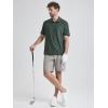 imageODODOS Mens Performance Polo Stratum Tech Shirts Ultra Soft Moisture Wicking UPF 50 Fitness TopsThe Ascent SeriesAspen Heather