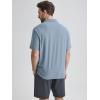 imageODODOS Mens Performance Polo Stratum Tech Shirts Ultra Soft Moisture Wicking UPF 50 Fitness TopsThe Ascent SeriesDusty Blue Heather