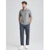 imageODODOS Mens Performance Polo Stratum Tech Shirts Ultra Soft Moisture Wicking UPF 50 Fitness TopsThe Ascent SeriesGrey Heather