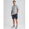 imageODODOS Mens Performance Polo Stratum Tech Shirts Ultra Soft Moisture Wicking UPF 50 Fitness TopsThe Ascent SeriesPale Grey Heather