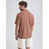 imageODODOS Mens Performance Polo Stratum Tech Shirts Ultra Soft Moisture Wicking UPF 50 Fitness TopsThe Ascent SeriesTamarind Heather