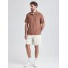 imageODODOS Mens Performance Polo Stratum Tech Shirts Ultra Soft Moisture Wicking UPF 50 Fitness TopsThe Ascent SeriesTamarind Heather