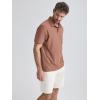 imageODODOS Mens Performance Polo Stratum Tech Shirts Ultra Soft Moisture Wicking UPF 50 Fitness TopsThe Ascent SeriesTamarind Heather