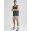 imageODODOS Mens Performance Tank  Stratum Tech Tee Ultra Soft Moisture Wicking UPF 50 Sleeveless Shirts The Ascent SeriesAspen Heather