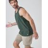imageODODOS Mens Performance Tank  Stratum Tech Tee Ultra Soft Moisture Wicking UPF 50 Sleeveless Shirts The Ascent SeriesAspen Heather