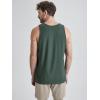 imageODODOS Mens Performance Tank  Stratum Tech Tee Ultra Soft Moisture Wicking UPF 50 Sleeveless Shirts The Ascent SeriesAspen Heather