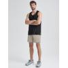 imageODODOS Mens Performance Tank  Stratum Tech Tee Ultra Soft Moisture Wicking UPF 50 Sleeveless Shirts The Ascent SeriesBlack Heather