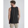 imageODODOS Mens Performance Tank  Stratum Tech Tee Ultra Soft Moisture Wicking UPF 50 Sleeveless Shirts The Ascent SeriesBlack Heather