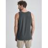 imageODODOS Mens Performance Tank  Stratum Tech Tee Ultra Soft Moisture Wicking UPF 50 Sleeveless Shirts The Ascent SeriesCharcoal Heather
