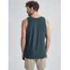 imageODODOS Mens Performance Tank  Stratum Tech Tee Ultra Soft Moisture Wicking UPF 50 Sleeveless Shirts The Ascent SeriesNavy Heather