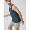 imageODODOS Mens Performance Tank  Stratum Tech Tee Ultra Soft Moisture Wicking UPF 50 Sleeveless Shirts The Ascent SeriesNavy Heather
