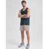 imageODODOS Mens Performance Tank  Stratum Tech Tee Ultra Soft Moisture Wicking UPF 50 Sleeveless Shirts The Ascent SeriesNavy Heather