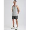 imageODODOS Mens Performance Tank  Stratum Tech Tee Ultra Soft Moisture Wicking UPF 50 Sleeveless Shirts The Ascent SeriesPale Grey Heather