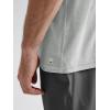 imageODODOS Mens Performance Tank  Stratum Tech Tee Ultra Soft Moisture Wicking UPF 50 Sleeveless Shirts The Ascent SeriesPale Grey Heather