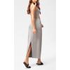imageODODOS Modal Soft Maxi Skirt for Women Back Slit High Waist Casual Long Pencil SkirtsLight Gray