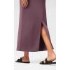 imageODODOS Modal Soft Maxi Skirt for Women Back Slit High Waist Casual Long Pencil SkirtsTulipwood