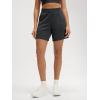 imageODODOS Modal Soft Relaxed Shorts for Women Adjustable Shockcord High Waist Casual Shorts with Pockets  4quot  6quot InseamBlack