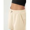 imageODODOS Modal Soft Relaxed Shorts for Women Adjustable Shockcord High Waist Casual Shorts with Pockets  4quot  6quot InseamButter Cream