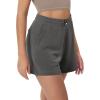 imageODODOS Modal Soft Relaxed Shorts for Women Adjustable Shockcord High Waist Casual Shorts with Pockets  4quot  6quot InseamCharcoal