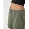 imageODODOS Modal Soft Relaxed Shorts for Women Adjustable Shockcord High Waist Casual Shorts with Pockets  4quot  6quot InseamDark Sage