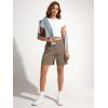 imageODODOS Modal Soft Relaxed Shorts for Women Adjustable Shockcord High Waist Casual Shorts with Pockets  4quot  6quot InseamEspresso
