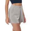 imageODODOS Modal Soft Relaxed Shorts for Women Adjustable Shockcord High Waist Casual Shorts with Pockets  4quot  6quot InseamLight Gray