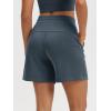 imageODODOS Modal Soft Relaxed Shorts for Women Adjustable Shockcord High Waist Casual Shorts with Pockets  4quot  6quot InseamNavy