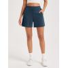 imageODODOS Modal Soft Relaxed Shorts with Pockets for Women High Wasit Casual ShortsDeep Blue